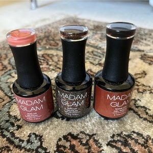 Madam glam set of 3 gel polishes